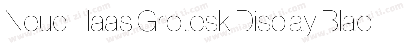 Neue Haas Grotesk Display Black字体转换